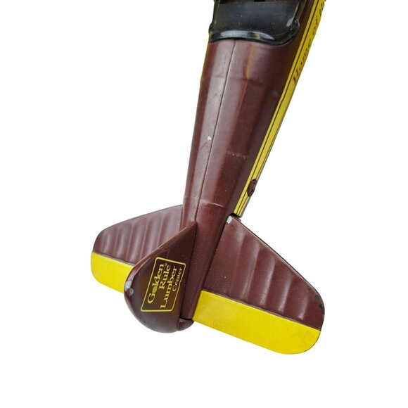 Vintage Stearman Bi-Wing Bank Die Cast Airplane Golden Rule Lumber Liberty Promo - Picture 9 of 11